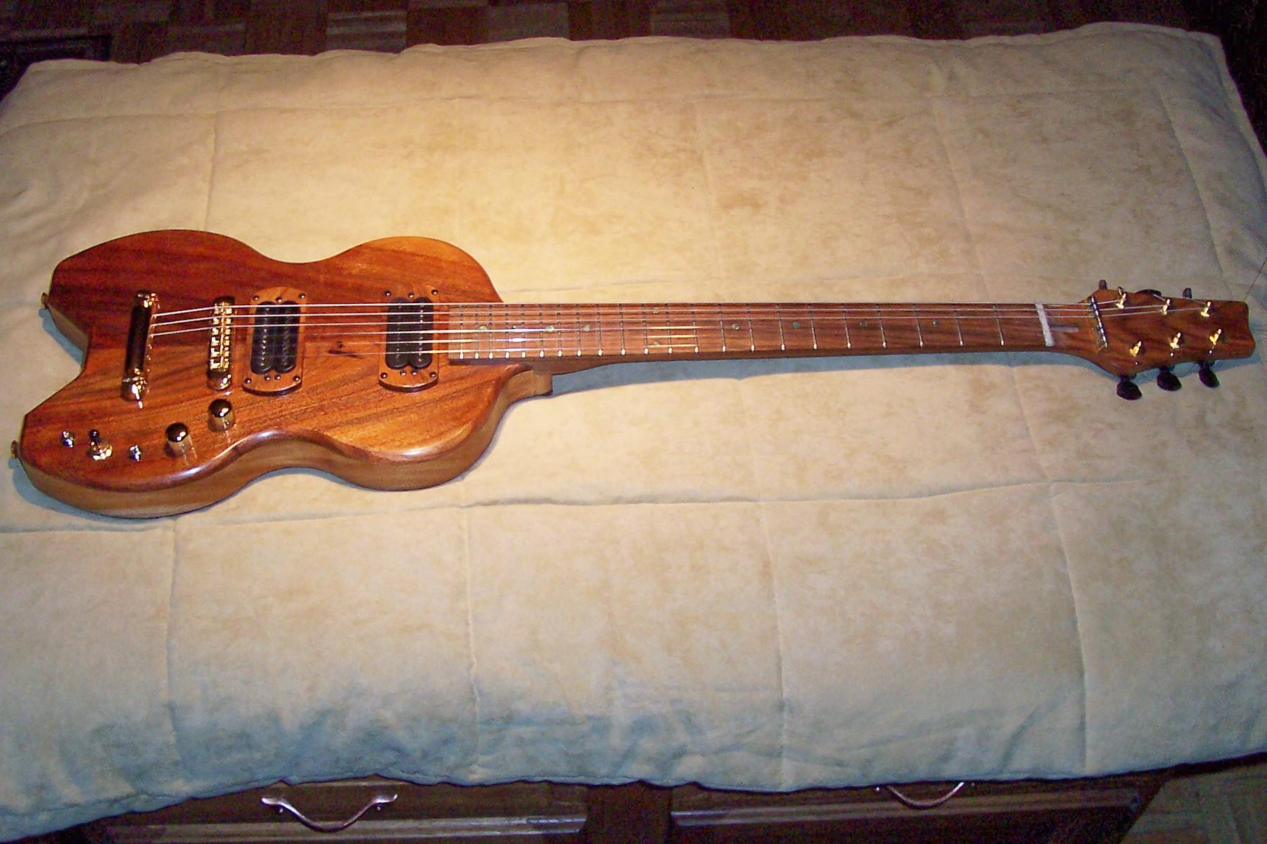 Mantis Koa/Cuban Mahogany Chambered Body Guitar (SOLD) RockBeach