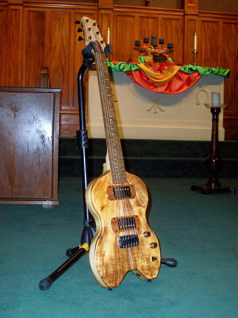Mantis Koa Chambered Body Electric Guitar (SOLD) RockBeach Guitars
